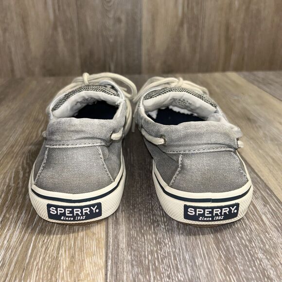 Sperry Halyard 2 Eye 0772830 Salt Washed Grey Men’s US Size 8.5M Sneaker Shoes - Picture 7 of 11